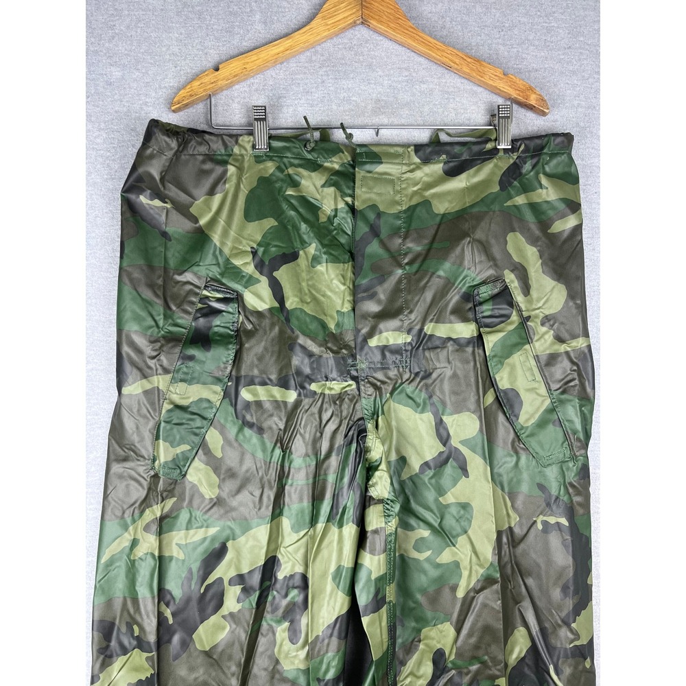 ORC Industries US Military Woodland Camo Wet Weather Rain Trousers Medium Mens